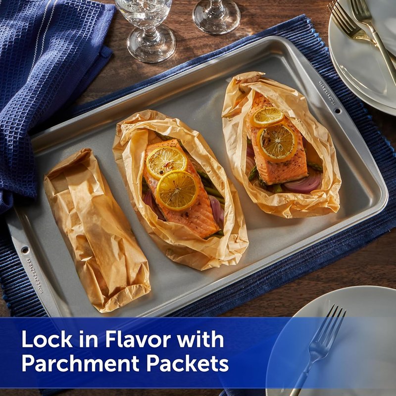 Unbleached Parchment Paper Roll - Non-Stick Baking Paper, Oven Safe to 425°F | 45 Feet x 12 Inches
