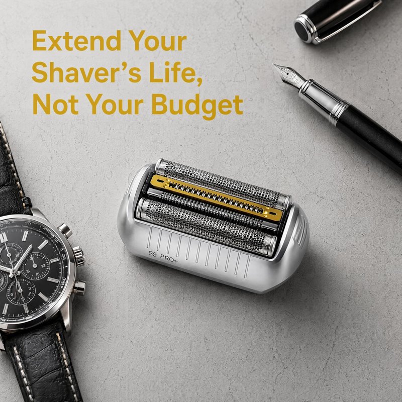 Replacement Shaver Heads for Series 9 - Compatible Braun with Models 9290cc, 9291cc, 9370cc, 9376cc, 9293s, 9260s, 9295cc, 9385cc (94M) - 4 Precision Blades for a Close & Comfortable Shave