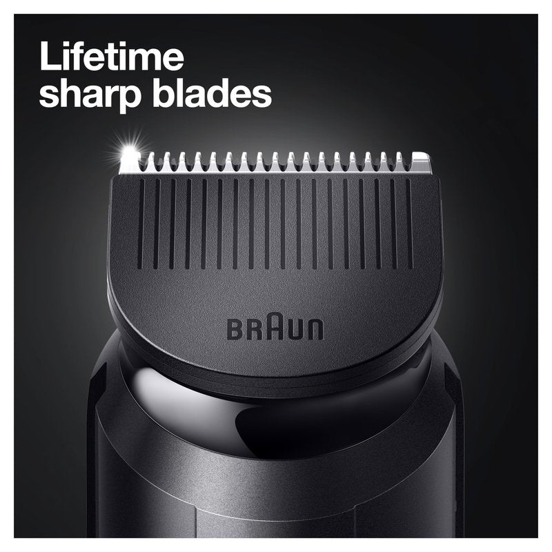 Braun Hair Clippers for Men MGK3220, 6-in-1 Beard Trimmer, Ear and Nose Trimmer, Mens Grooming Kit, Cordless & Rechargeable