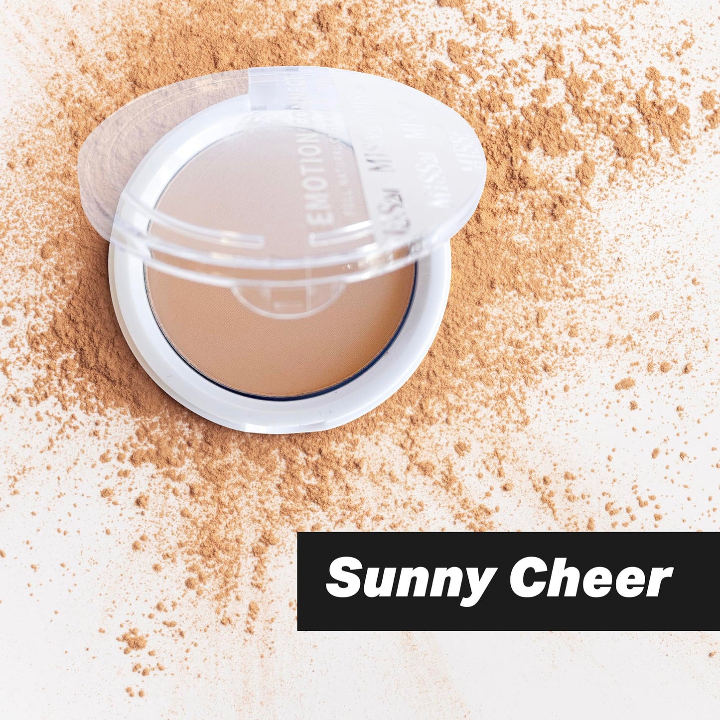MISS2M Sheer Pressed Setting Powder and Poreless Blurring Powder for Shine Control | Emotion Connect Cosmetics: 01 Sunny Cheer, 0.35 Oz