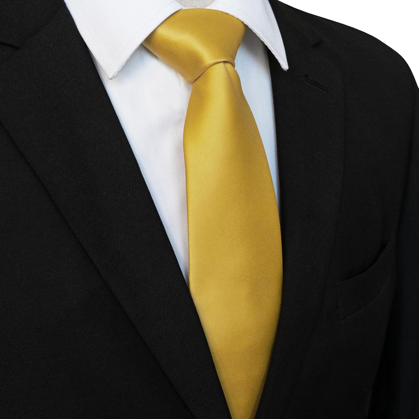 Solid Color Tie for Men - Business & Wedding Necktie | Elegant Design