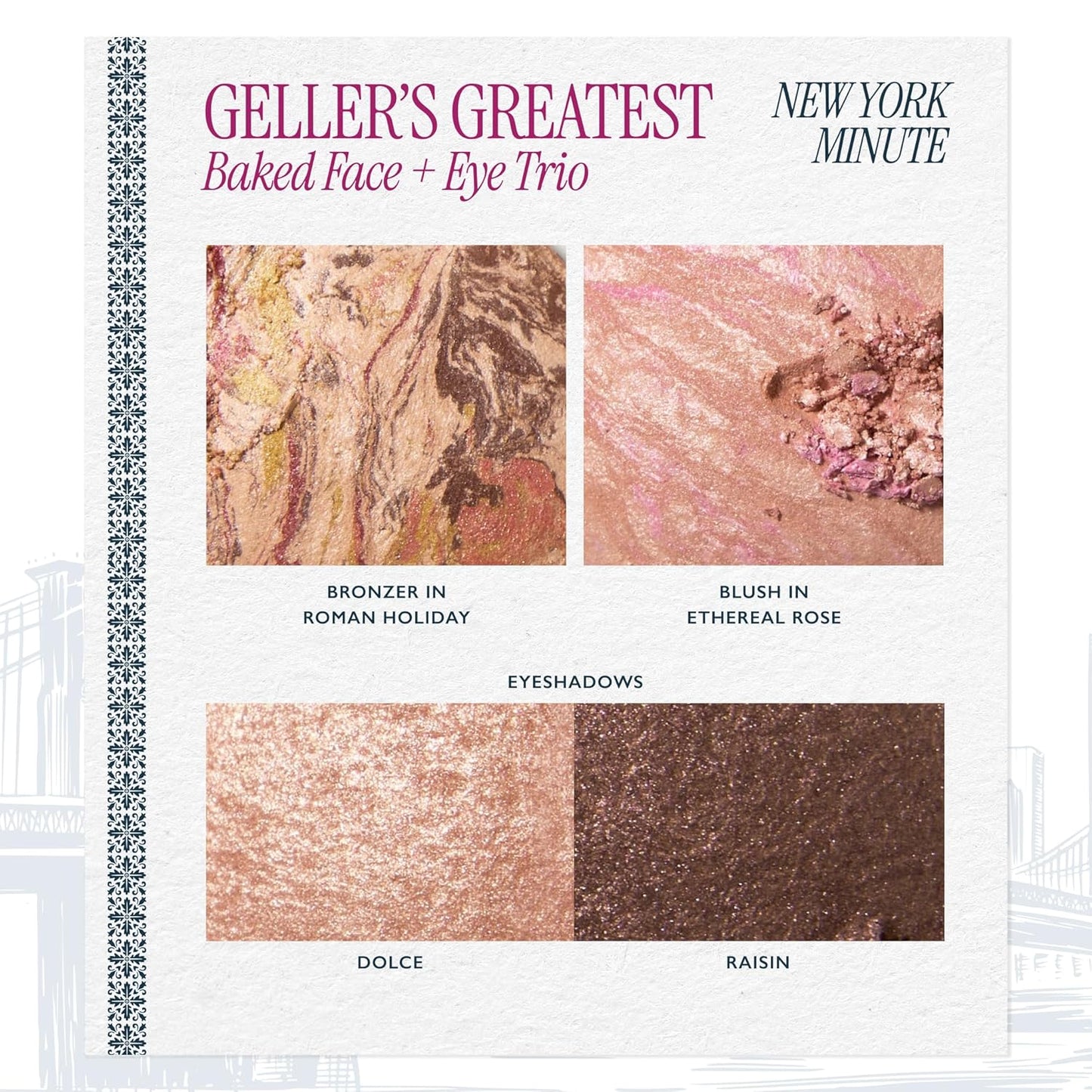 Laura Geller Gellers Greatest Kit - Baked Face & Eye Palette + 4-in-1 Travel Makeup Brush Set
