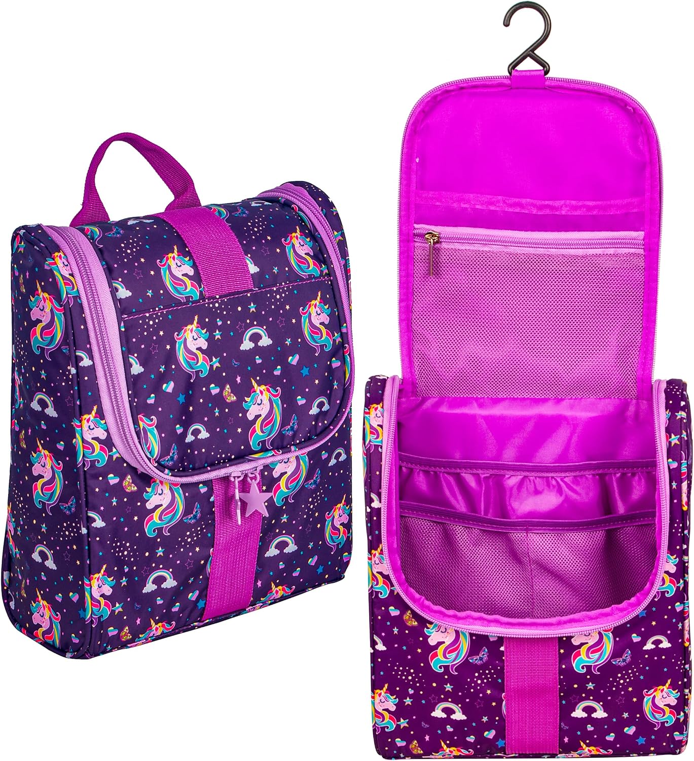 Cute Cartoon Kids Toiletry Bag - Travel Makeup Organizer for Boys & Girls | Dinosaurs Design