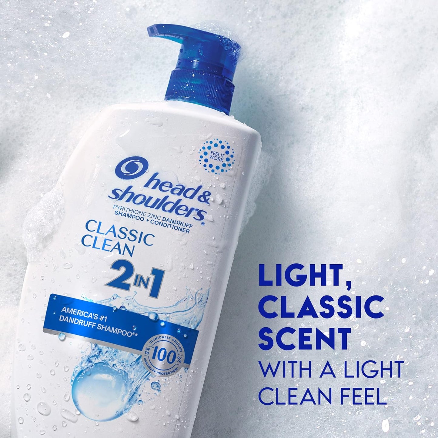 Head and Shoulders Dandruff Shampoo & Conditioner - Classic Clean, Paraben-Free, 28.2 oz