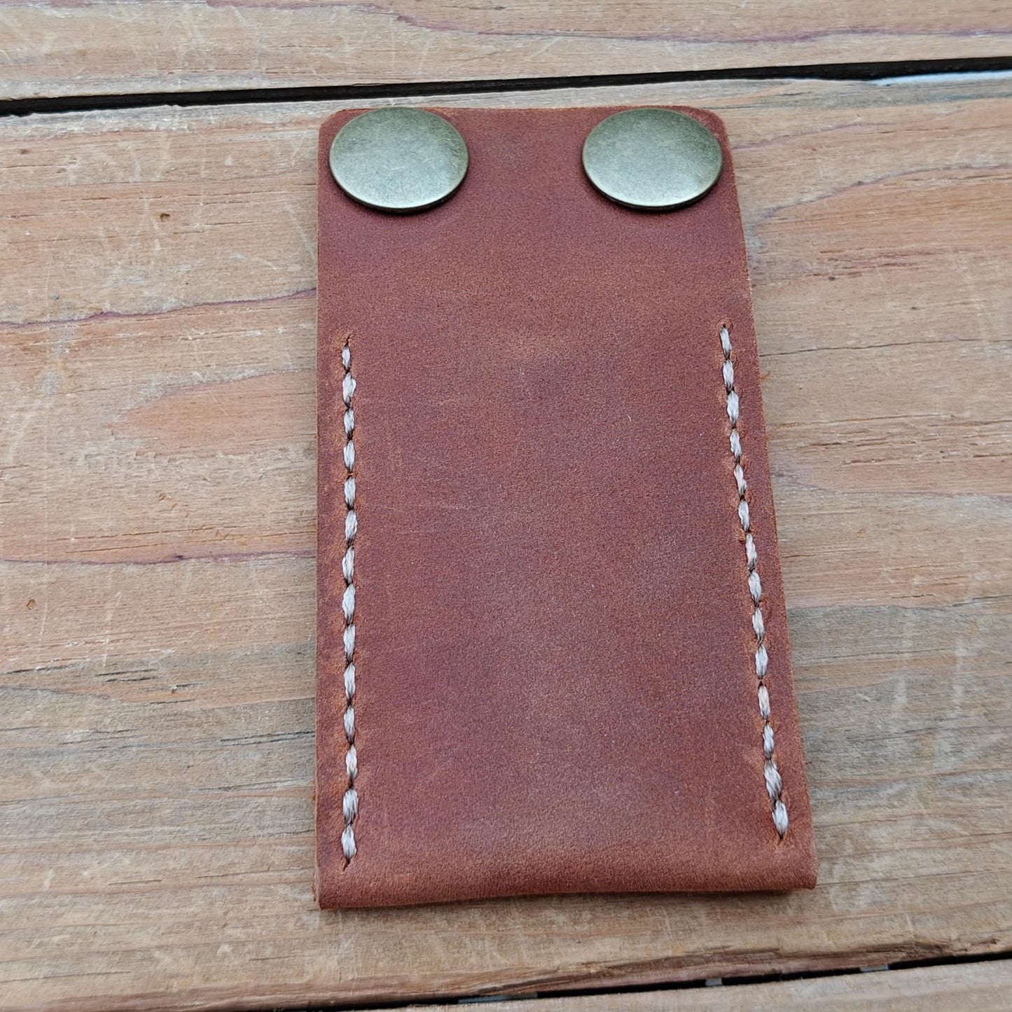 MEEBOY Handmade Leather Safety Razor Cover, Double Edge Head Case, Travel Protection Accessory (Brown)
