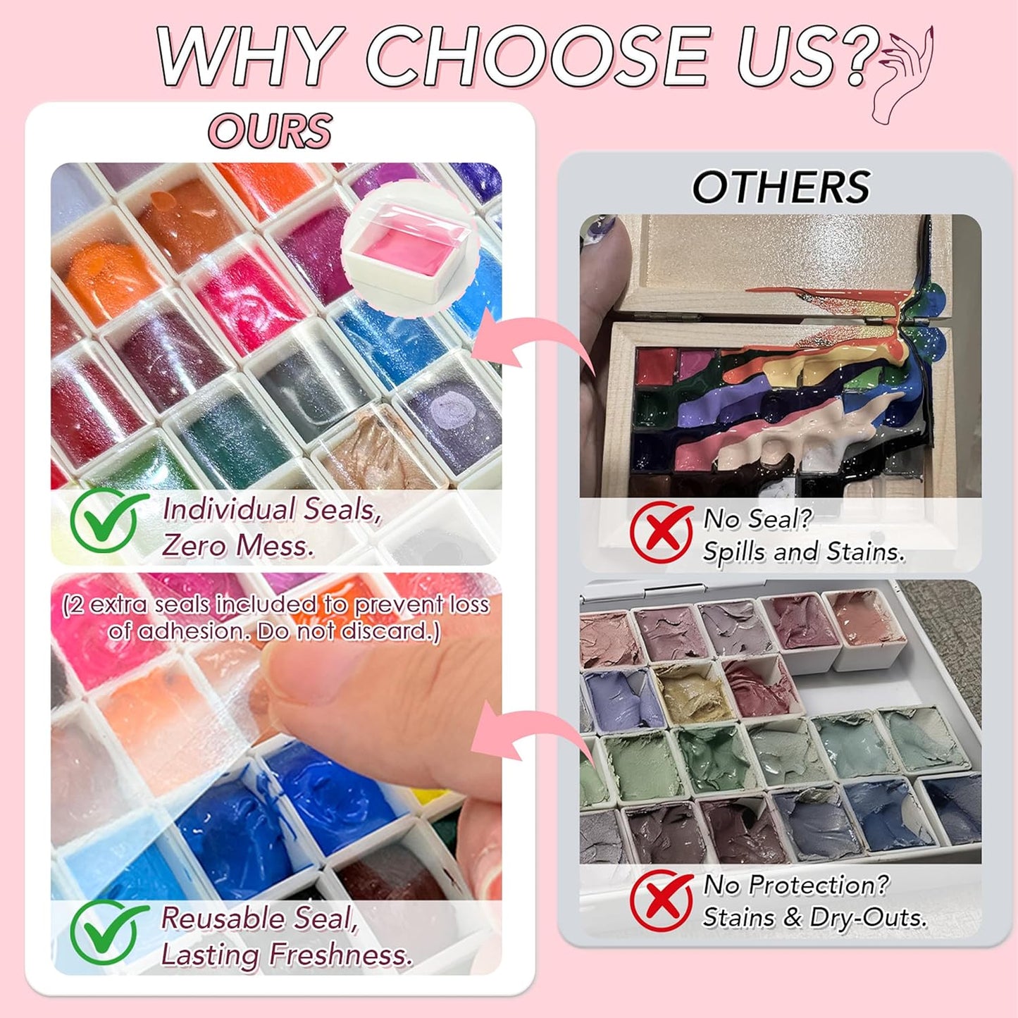 Ombre Nail Gradient Painting Gel Kit - 57 Colors Sponge Paint & Tools for French Manicure | Blush Blooming