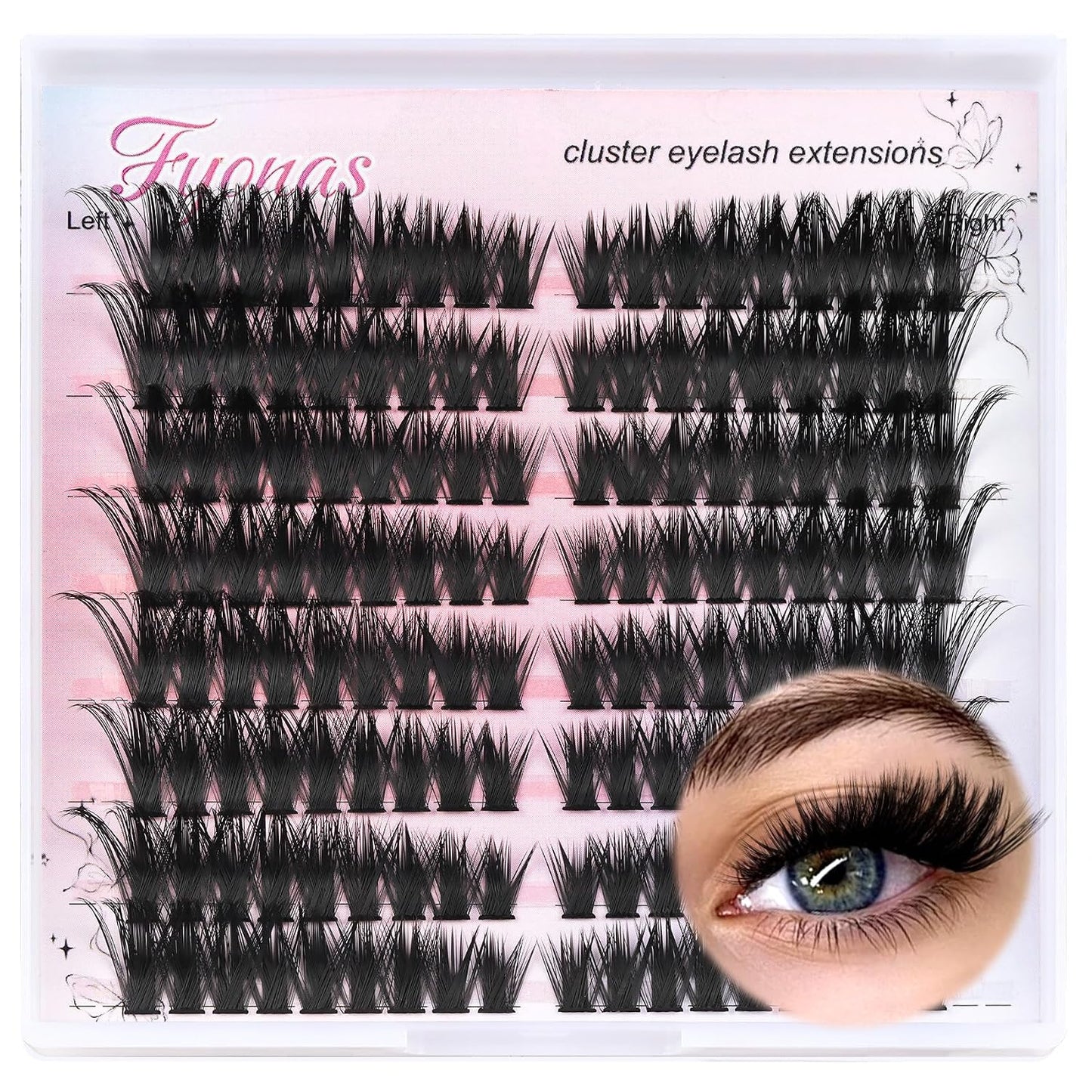 Manga Eyelash Clusters - Spiky Individual Lashes for Volume & Cosplay | 80Pcs C Curl