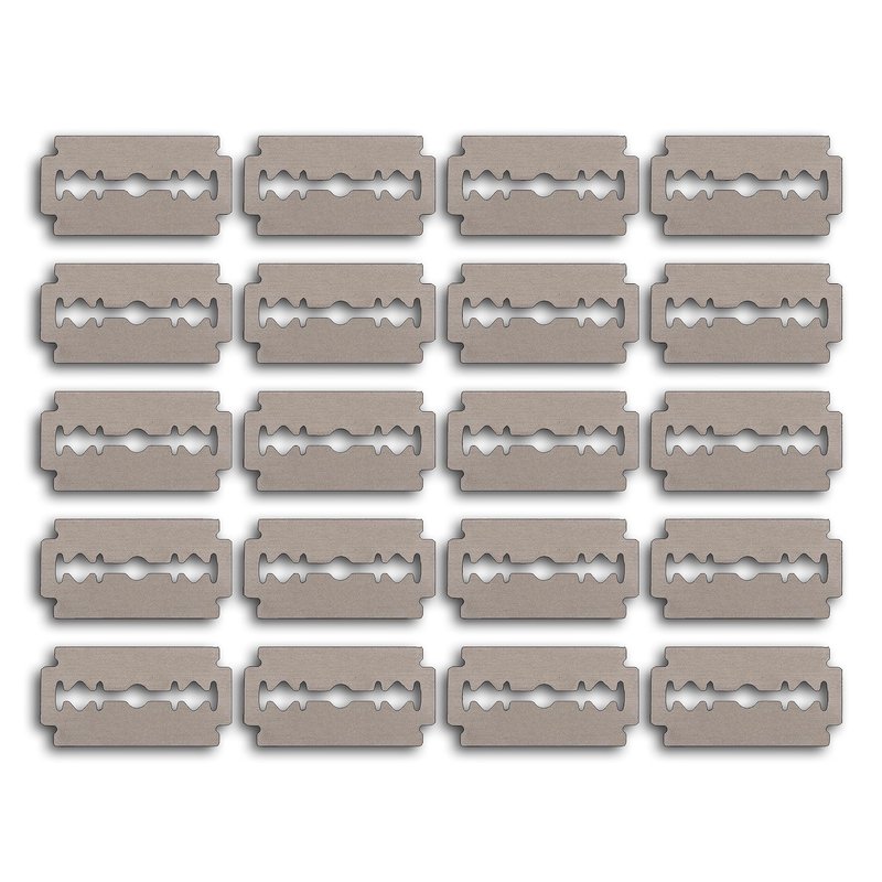 Well Kept Safety Razor Blades Refill - Pack of 20 - Made of Stainless Steel