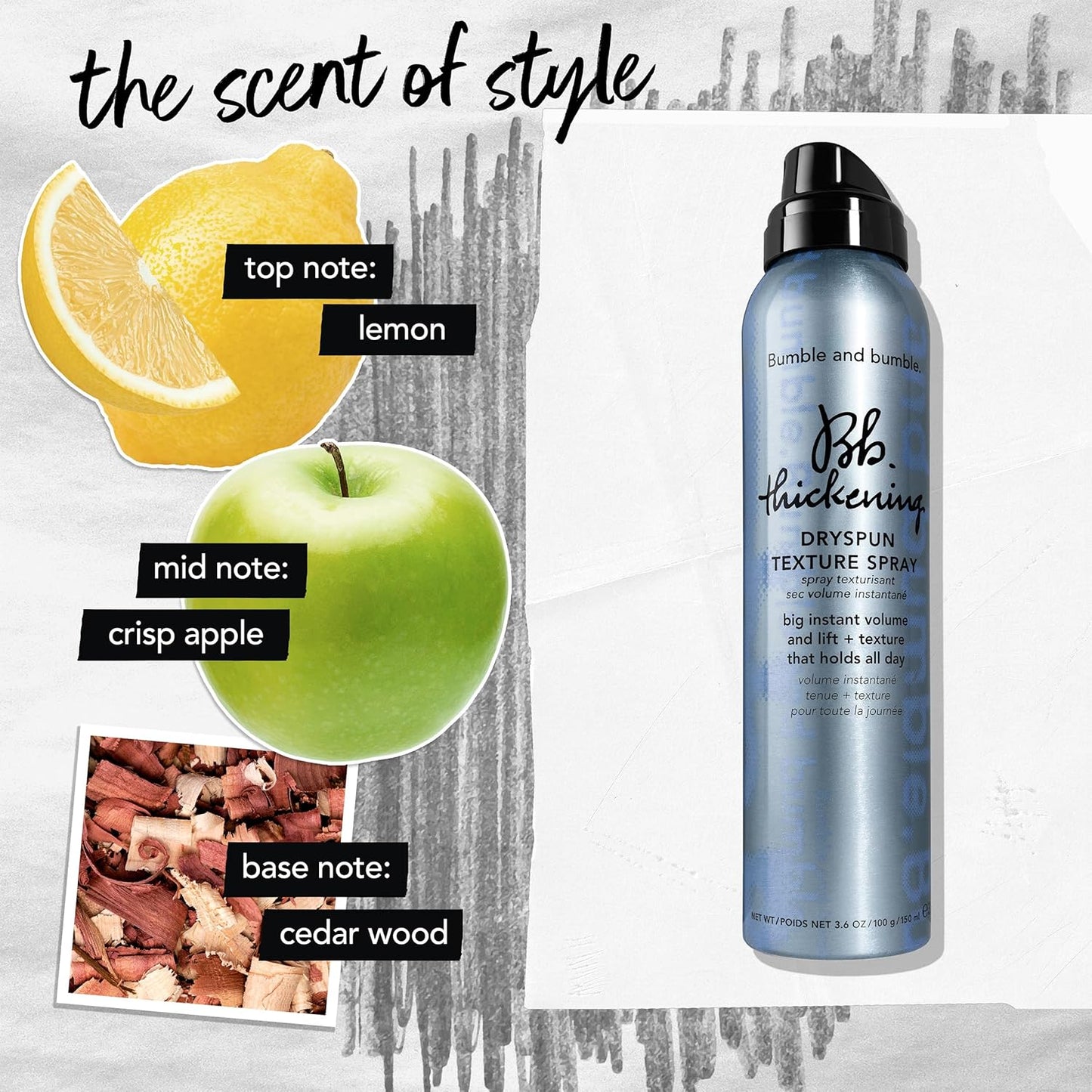 Bumble and bumble. Thickening Dryspun Texture Spray - Lightweight Hair Volume Spray for Fine to Medium Hair Types | Adds Hold & Texture