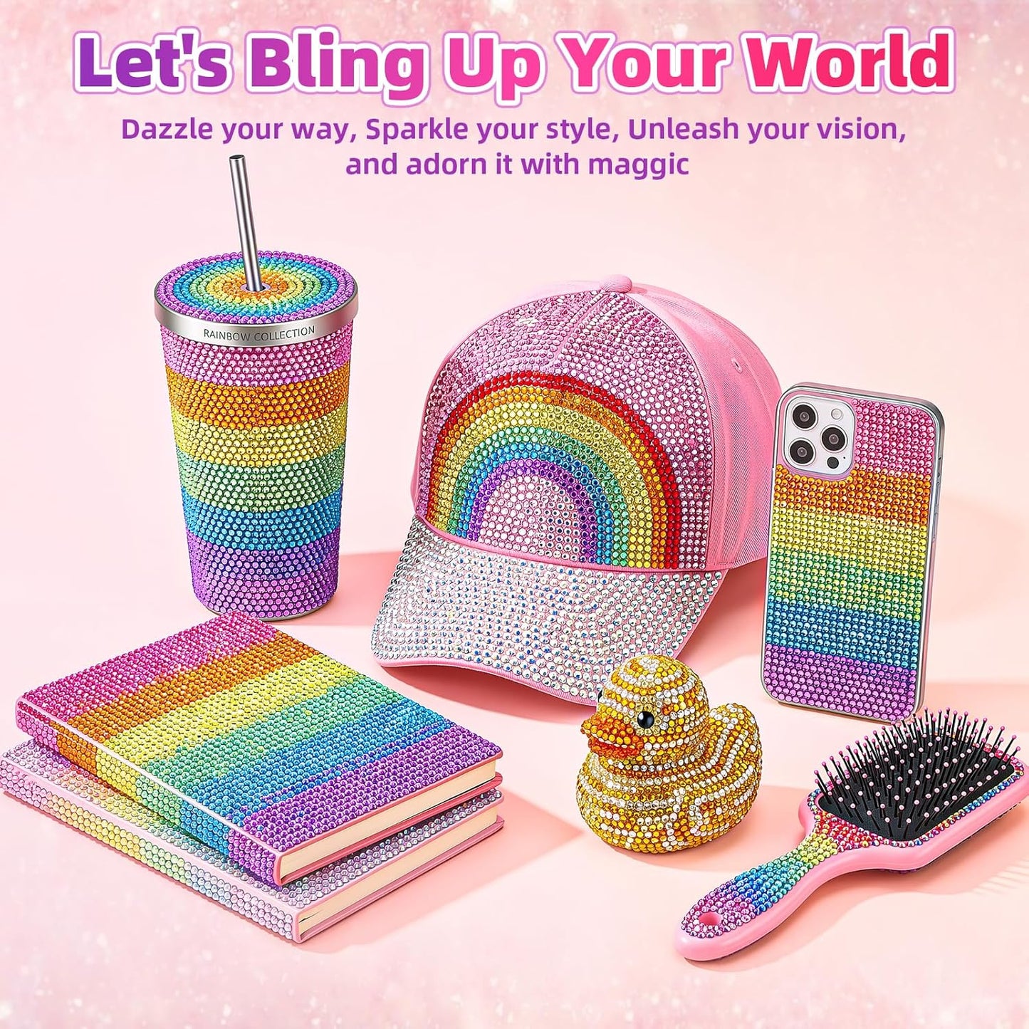 Resin Jelly Rhinestones Kit - 18,000 Pcs in 40 Colors | 4mm Flatback Gems with B7000 Glue & Tools for DIY Crafts