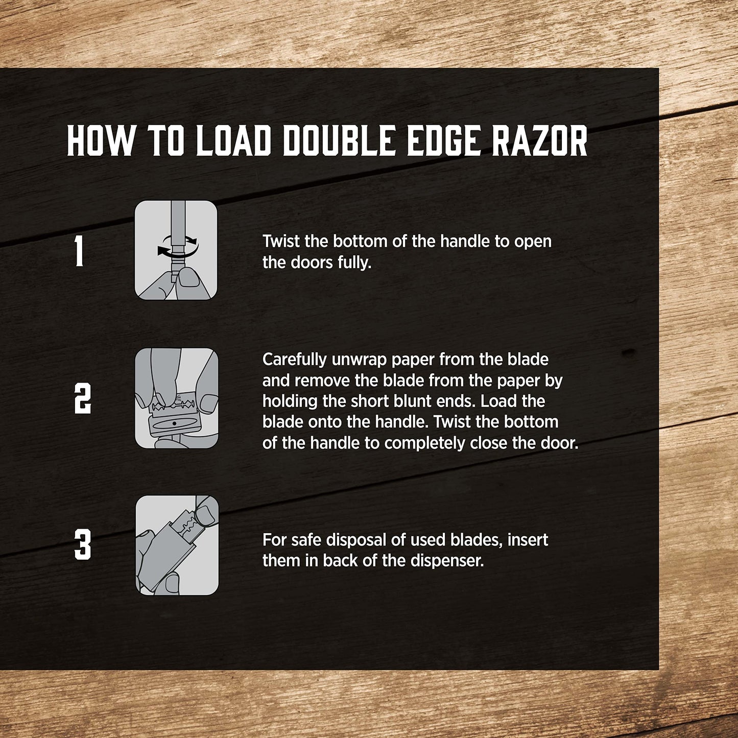 Wilkinson Sword Double Edge Razor for Men With 5 Double Edge Razor Blades Refills