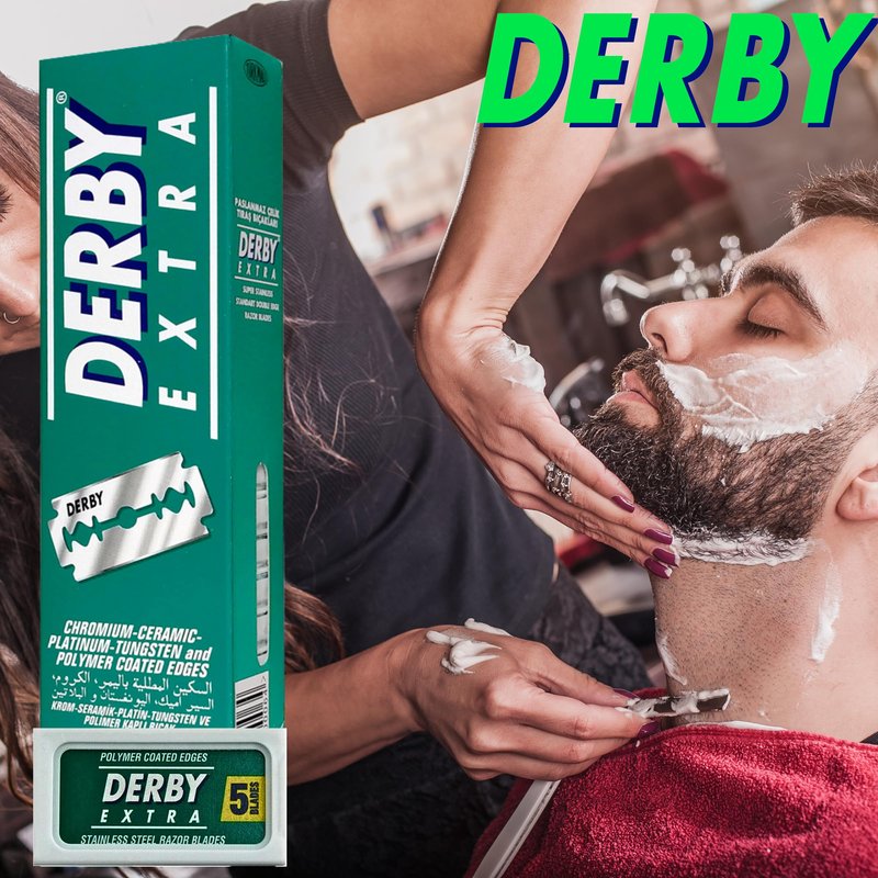 Derby Extra Professional Double Edge Razor Blades for straight razor (25)