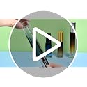 Yikimyfo 3Pcs Travel Refillable Perfume Bottles 5ML Blue Green Brown Leak-Proof