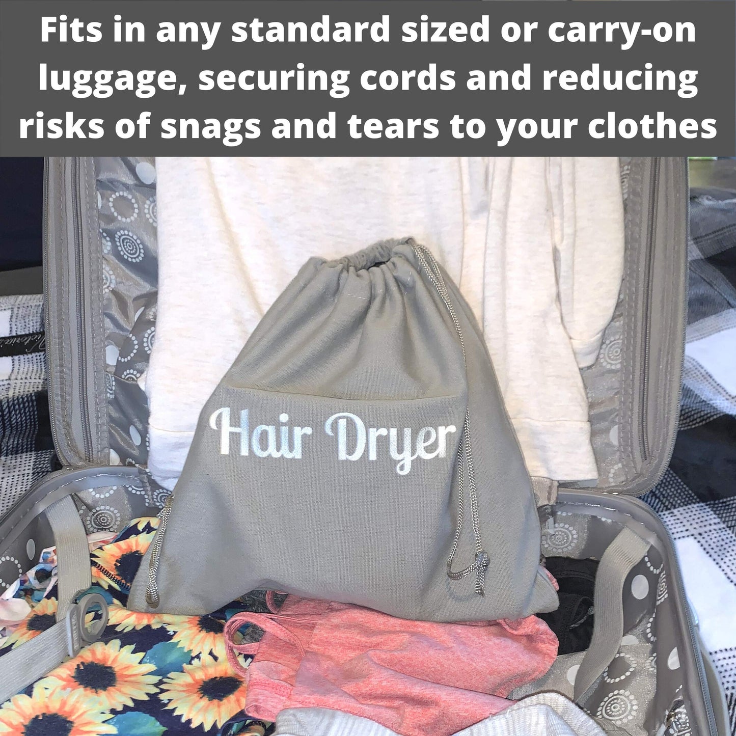 Radiant Complex Hair Dryer Bags - Great for Organization and Storage at Home or Travel (1 Count)