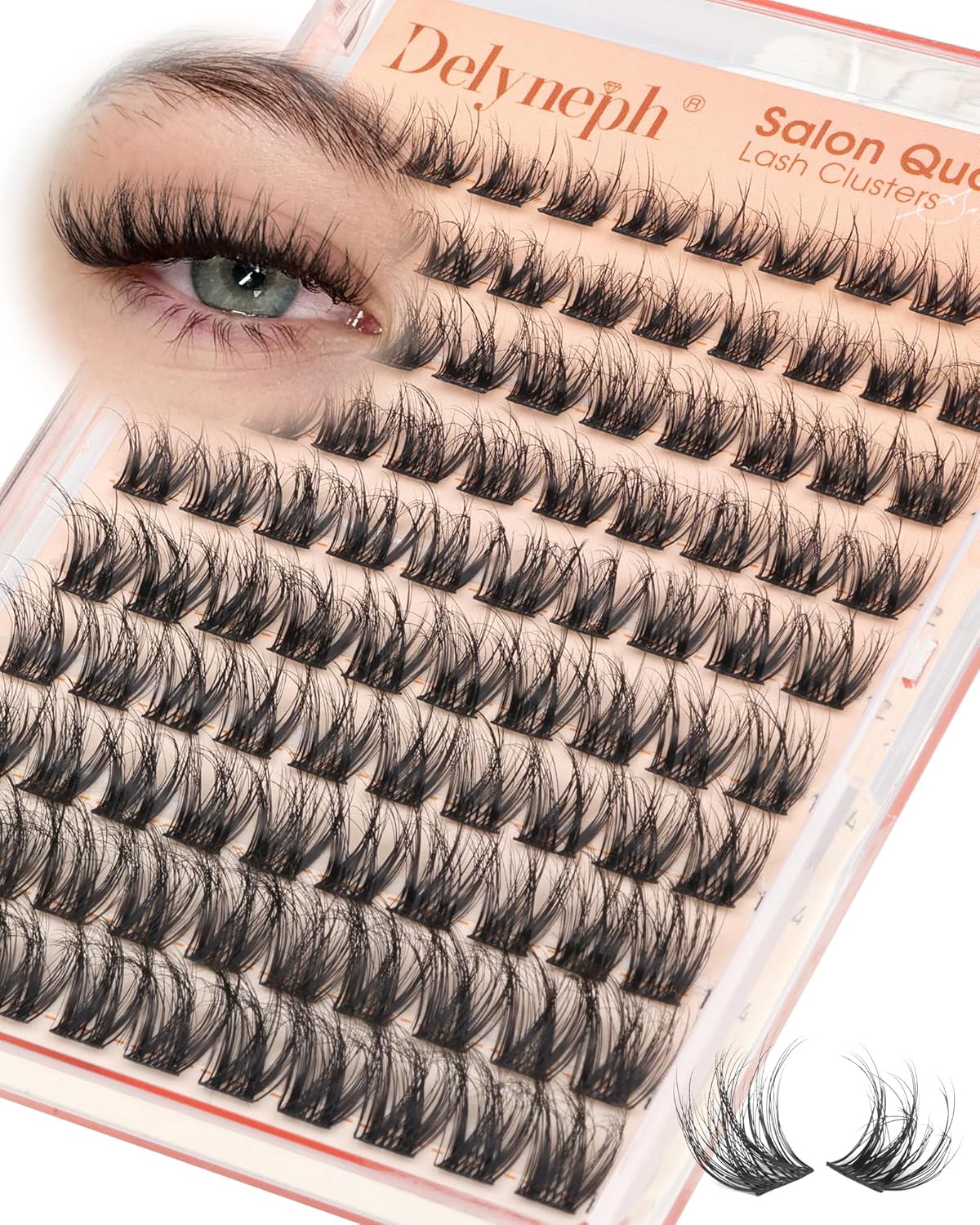 Wispy Eyelash Clusters - Natural Short Cluster Lash Extensions | 10-14mm DIY Individual Lashes