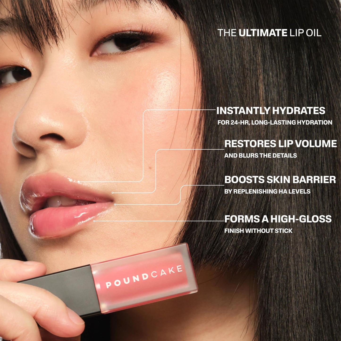 POUND CAKE Cake Theory Plumping Lip Oil | Hydrating & Moisturizing Lip Oil Balm, Lip Gloss, and Pink Lip Mask with Hyaluronic Acid | Clean, Vegan Formula | Lip Plumper Treatment | 0.23 oz, Cactus Jam