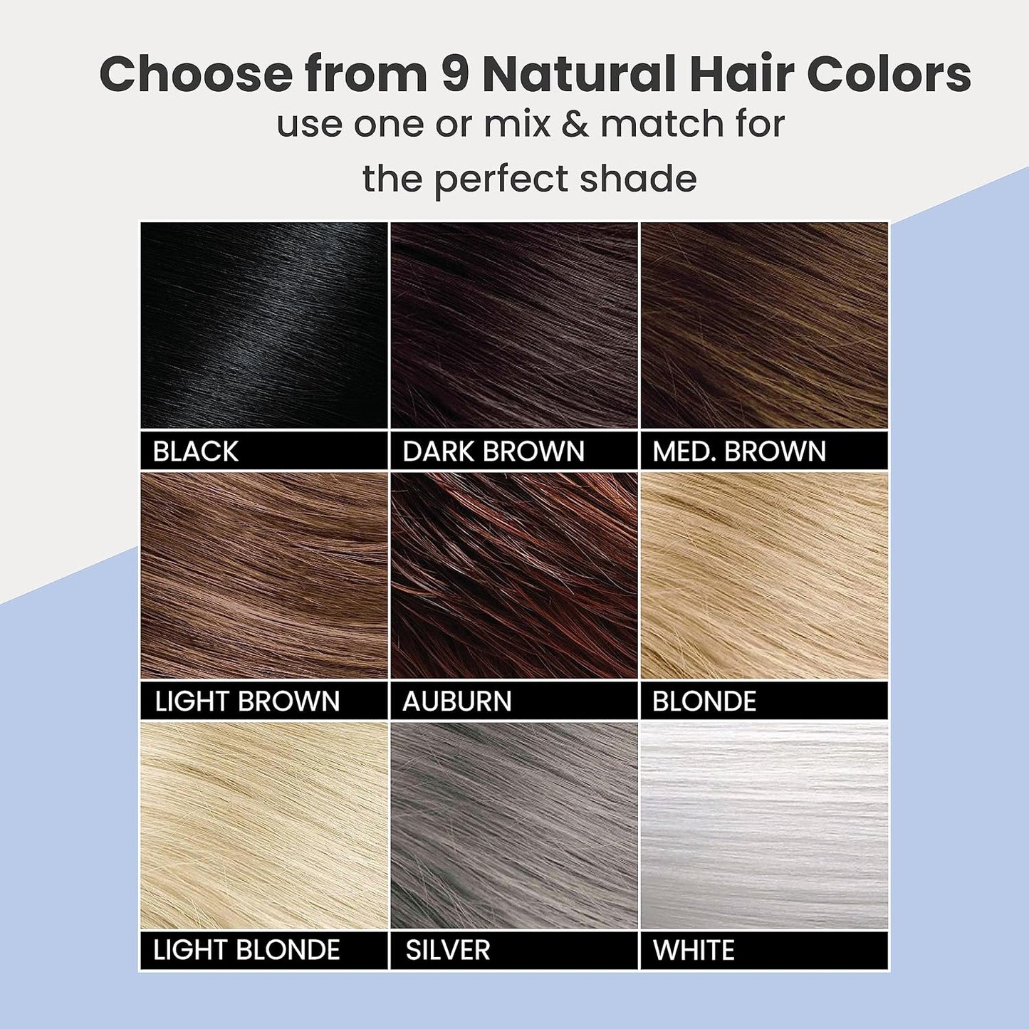 Hair Thickening Building Fibers - Natural & Undetectable Hair Filler for Men & Women | Weather-Resistant (Light Brown, Medium)