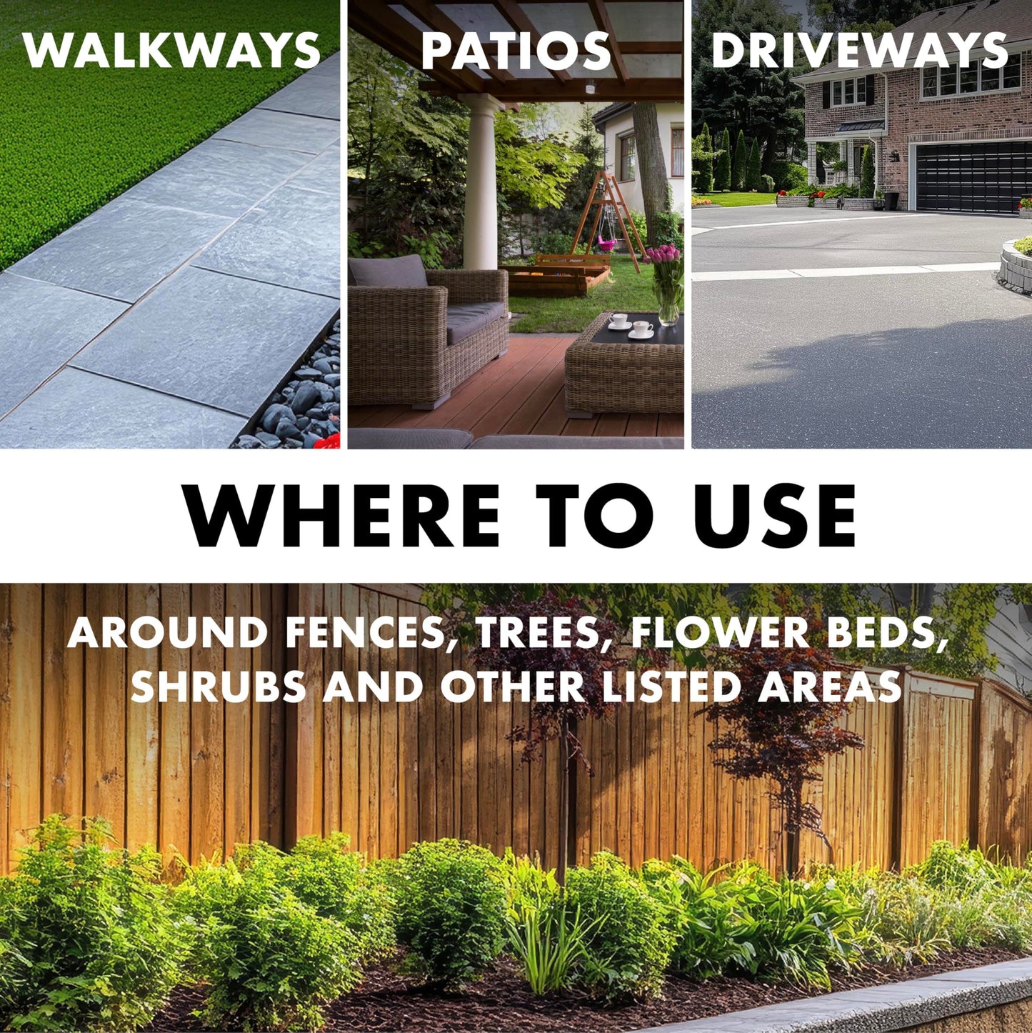 Spectracide Weed & Grass Killer, Use On Driveways, Walkways and Around Trees and Flower Beds, 1 Gallon (RTU Spray)