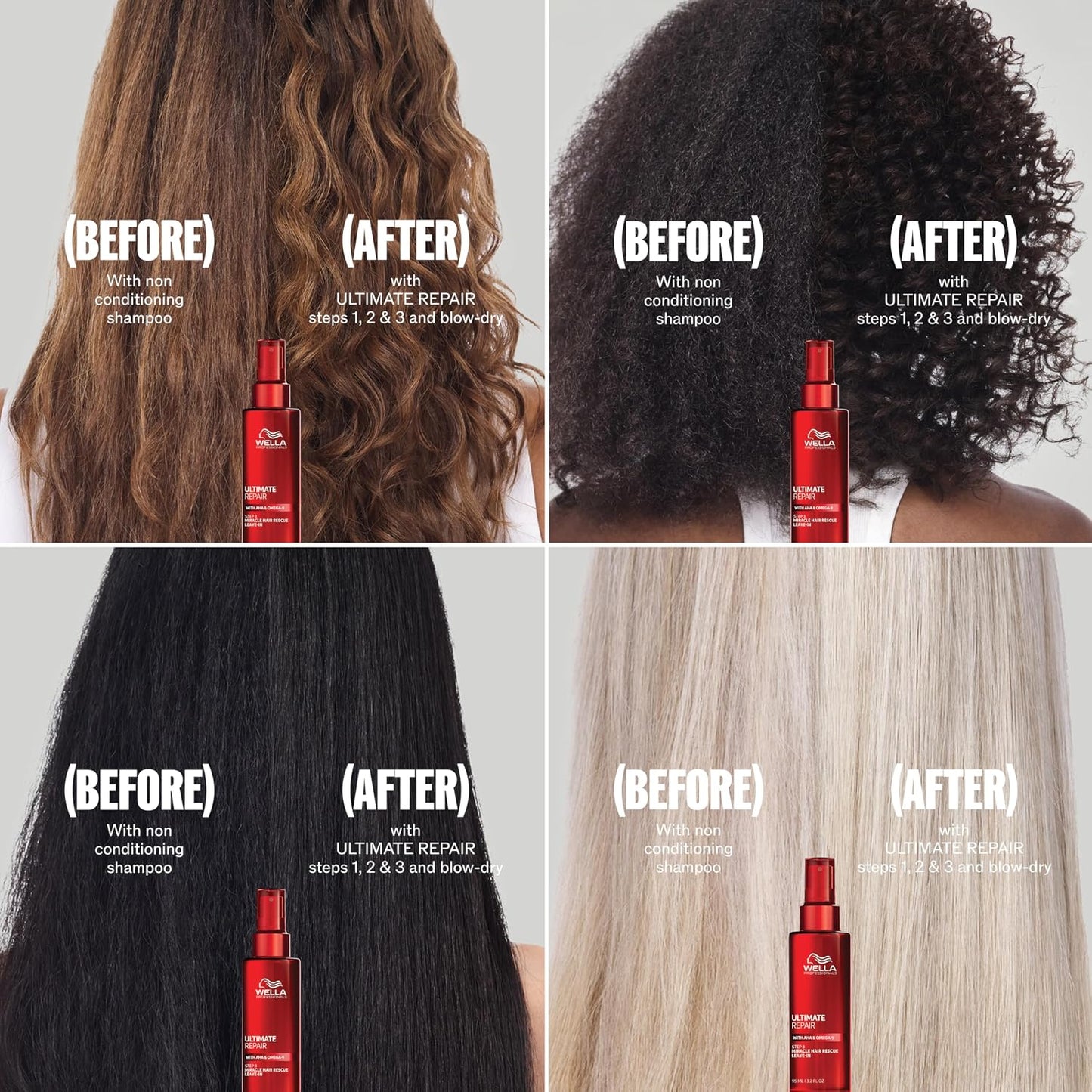 Wella Professionals Ultimate Repair Mask for Damaged Hair - Strengthens & Smooths with AHA & Omega-9 | All Hair Types