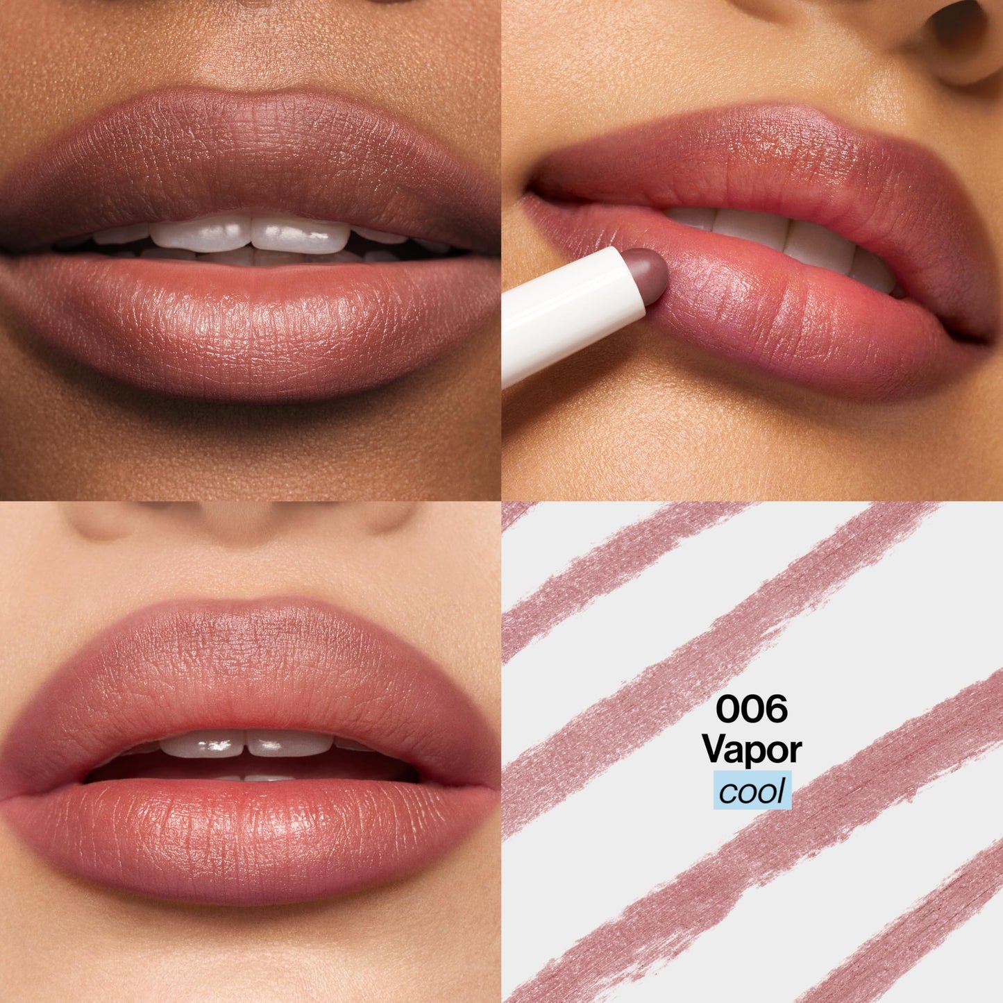 REVLON PhotoReady Instant Blur Liner, Soft Matte Lip Makeup to Overline for Instant Natural, Fuller-Looking Lips, Sheer-to-Buildable, 006 Vapor, 0.05 oz