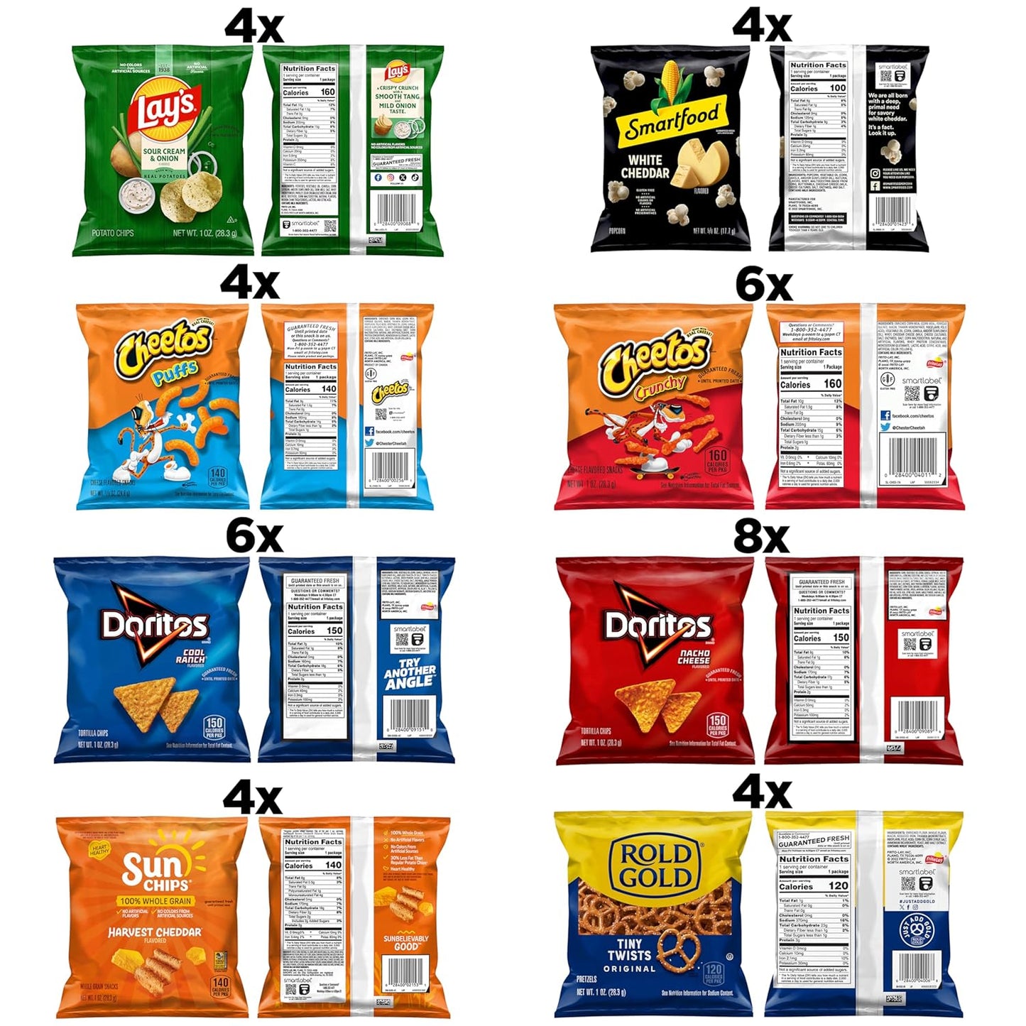 Frito-Lay Fun Times Mix Variety Pack - 40 Snack Bags | Perfect for Parties