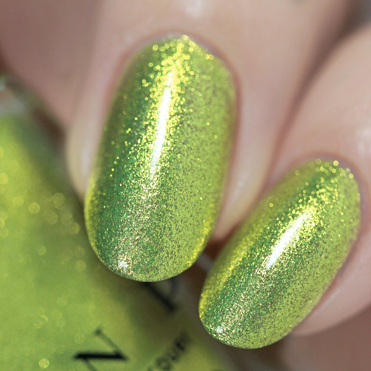 ILNP Short Circuit - Radiant Yellow-Green Ultra Metallic Bright Nail Polish