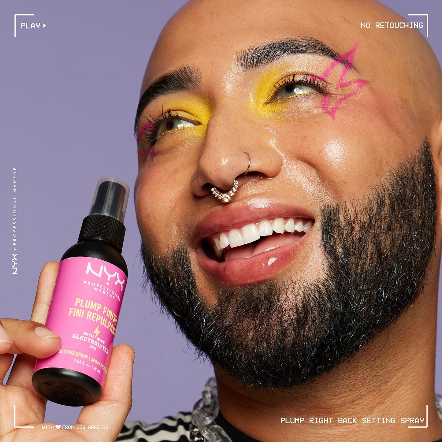 NYX Makeup Setting Spray - Long-Lasting Plump Finish Face Mist with Vitamins & Electrolytes | Vegan Formula