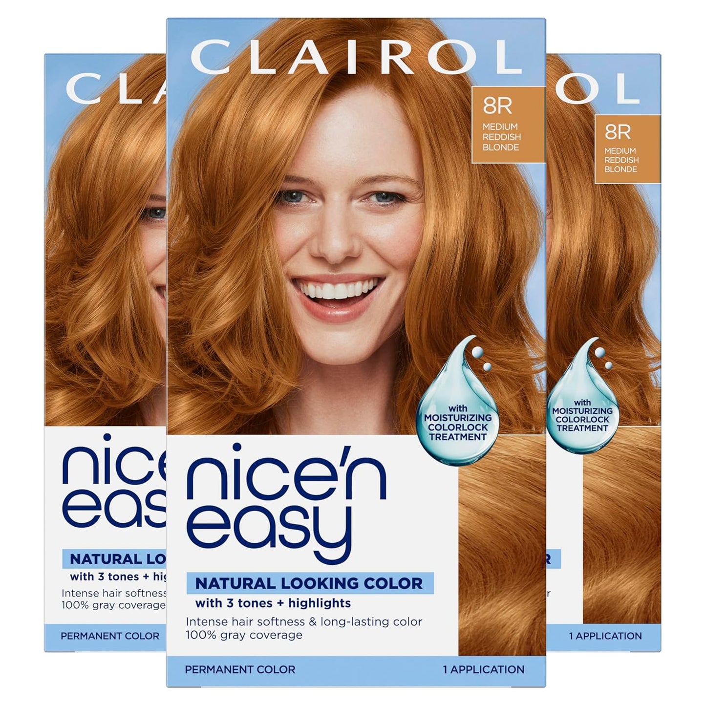 Clairol Nice'n Easy Permanent Hair Dye - Blackest Black | 100% Gray Coverage & Long-Lasting Shine | Single Pack