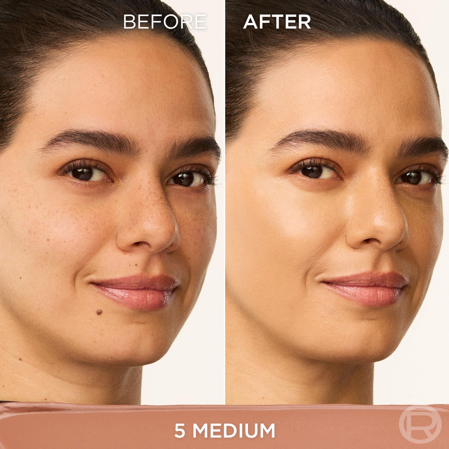 L'Oreal Paris True Match Hyaluron Tinted Balm Foundation, Skincare Foundation with Light to Medium Radiant Coverage, Minimizes Wrinkles and Fine Lines, Non-Comedogenic Formula, Medium 5