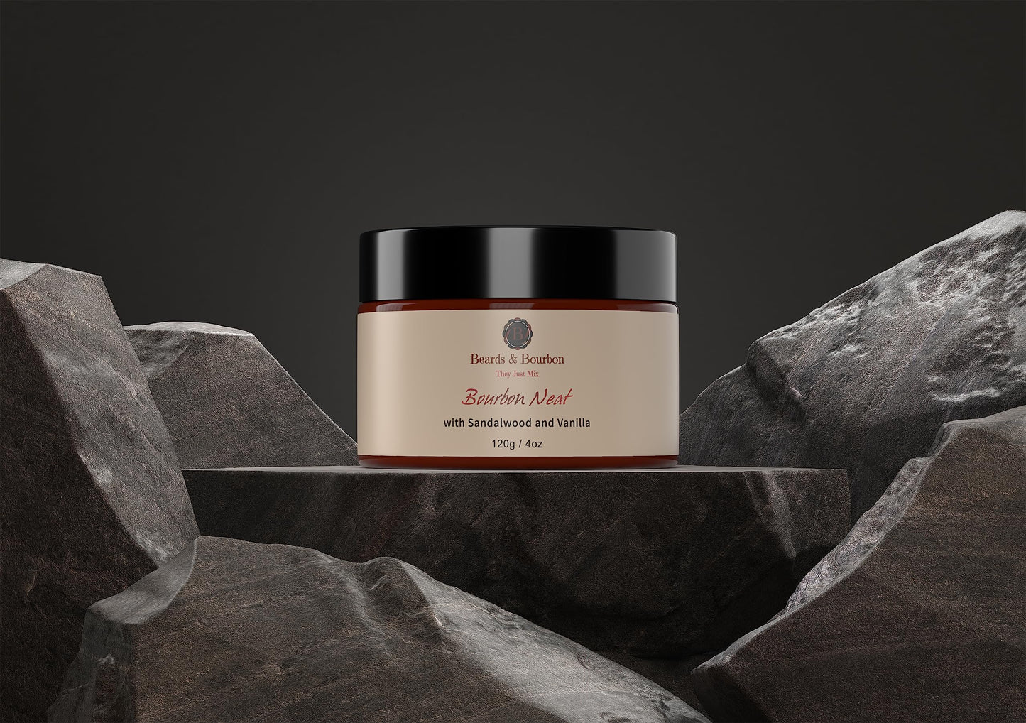 Beards & Bourbon Beard Butter: Nourishing Blend with Shea, Jojoba, Coconut & Vitamin E for Healthy, Strong, Shiny Beard Growth - 4oz