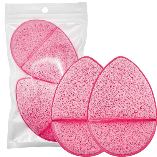 Gentle Facial Sponges - 2 Pack Reusable Exfoliating Scrubbers for Makeup Removal & Daily Cleansing | Pink