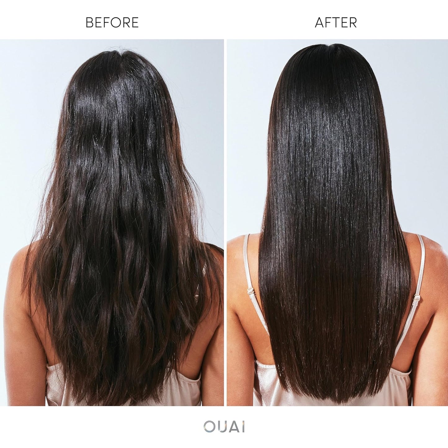OUAI Hair Gloss Treatment - In-Shower Shine & Frizz Control | Heat Protectant with Hyaluronic Acid & Rice Water (6 Oz)