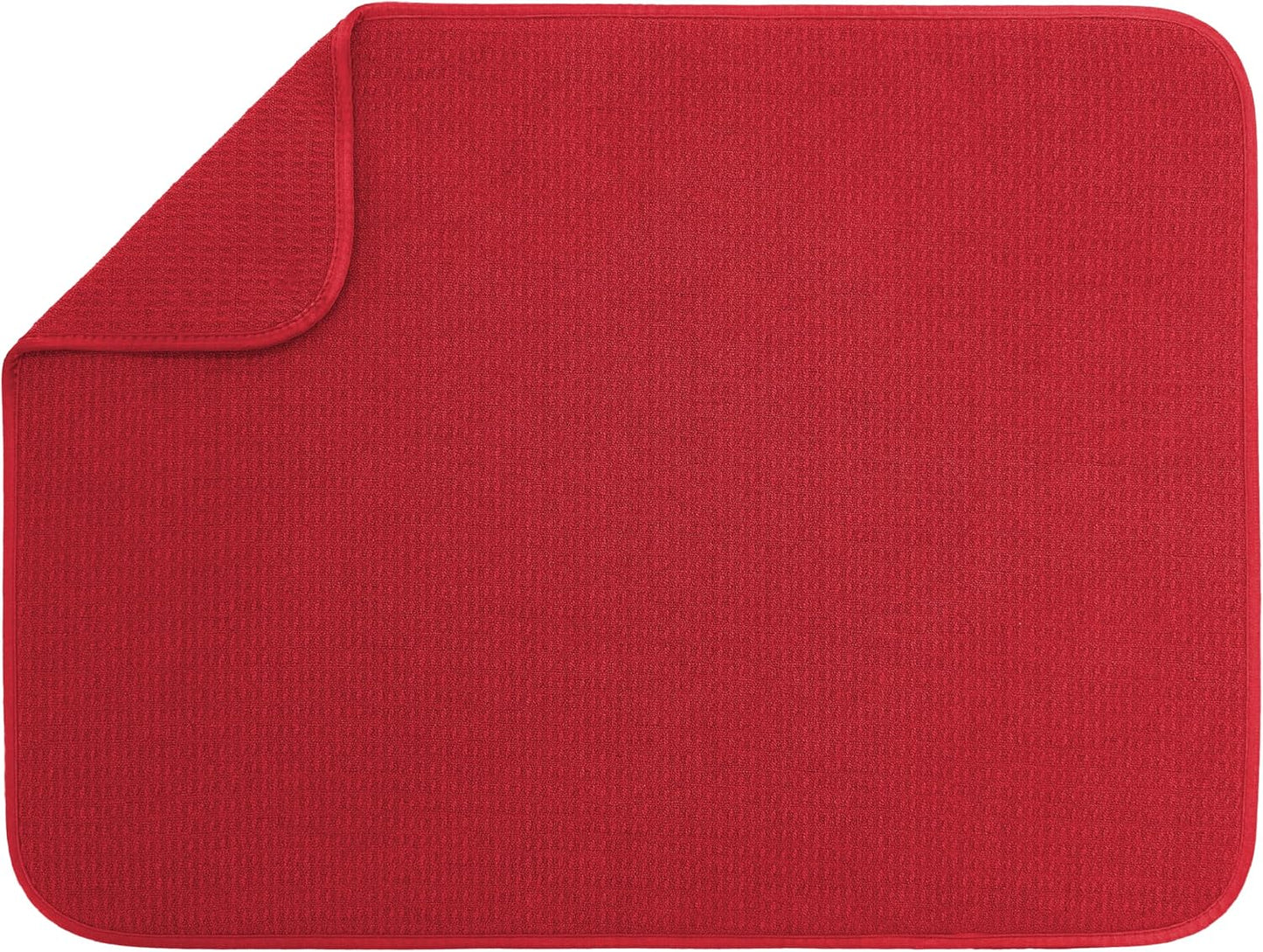 Dish Drying Mat XL - Absorbent Microfiber Kitchen Counter Pad | 18” x 24” | Charcoal