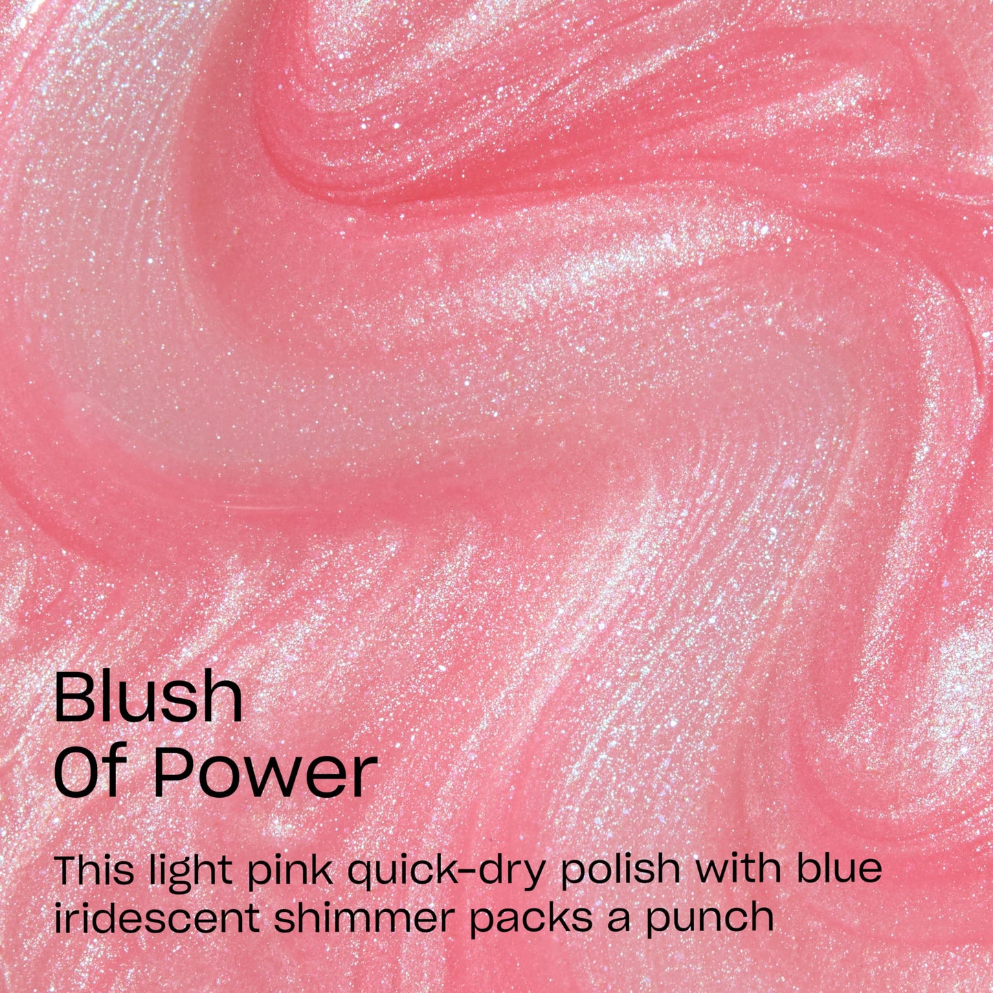 OPI RapiDry Blush of Power | Opaque Soft Neutral Pink Shimmer Chip Resistant Nail Polish x Supergirl Collection