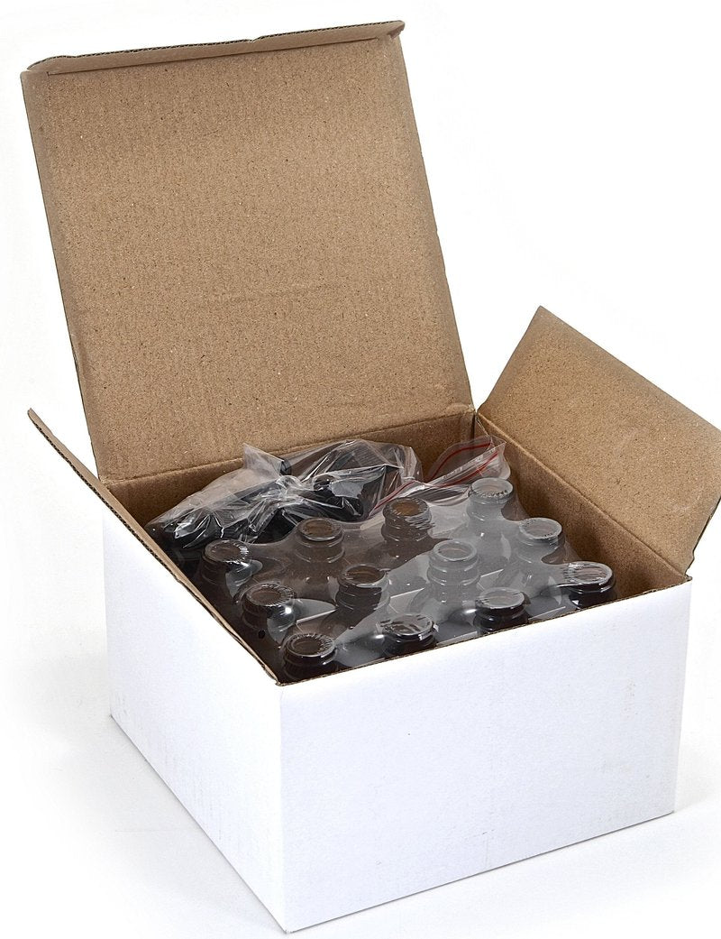 Vivaplex 12, Amber, 2 oz Glass Bottles, With Glass Eye Droppers