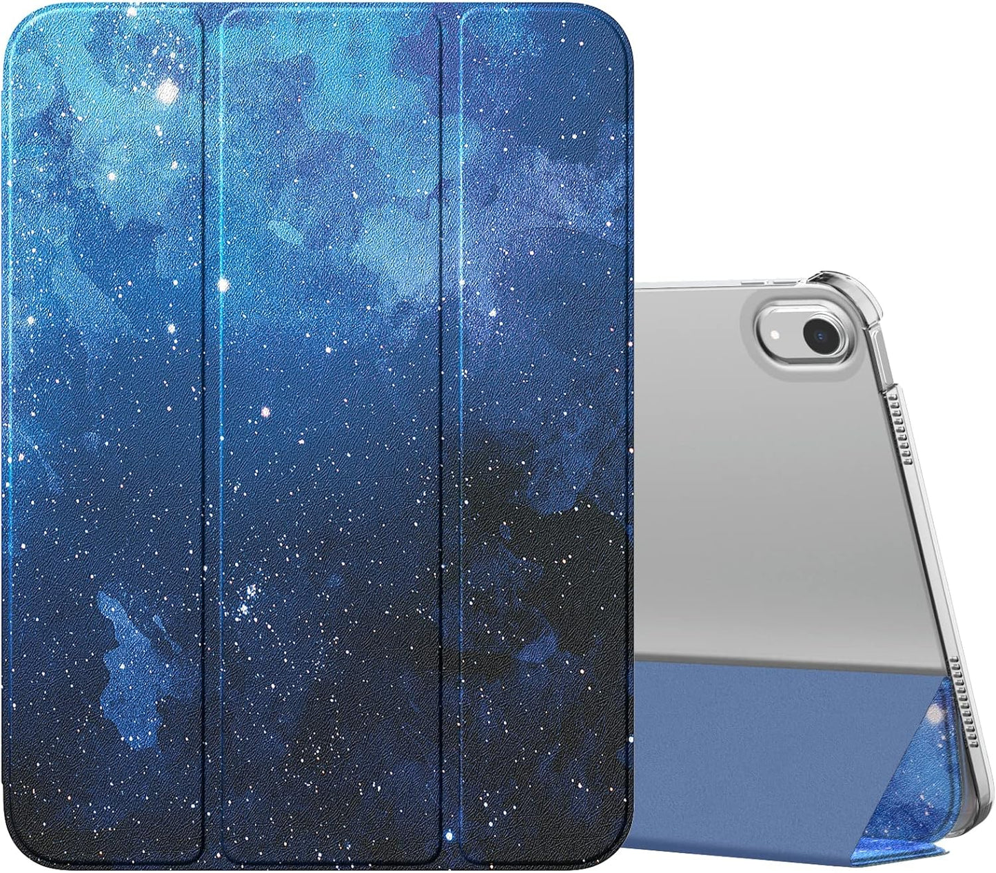 iPad 11th & 10th Generation Case - Slim Hard PC Translucent Back Cover | Navy Blue, Auto Wake/Sleep Support