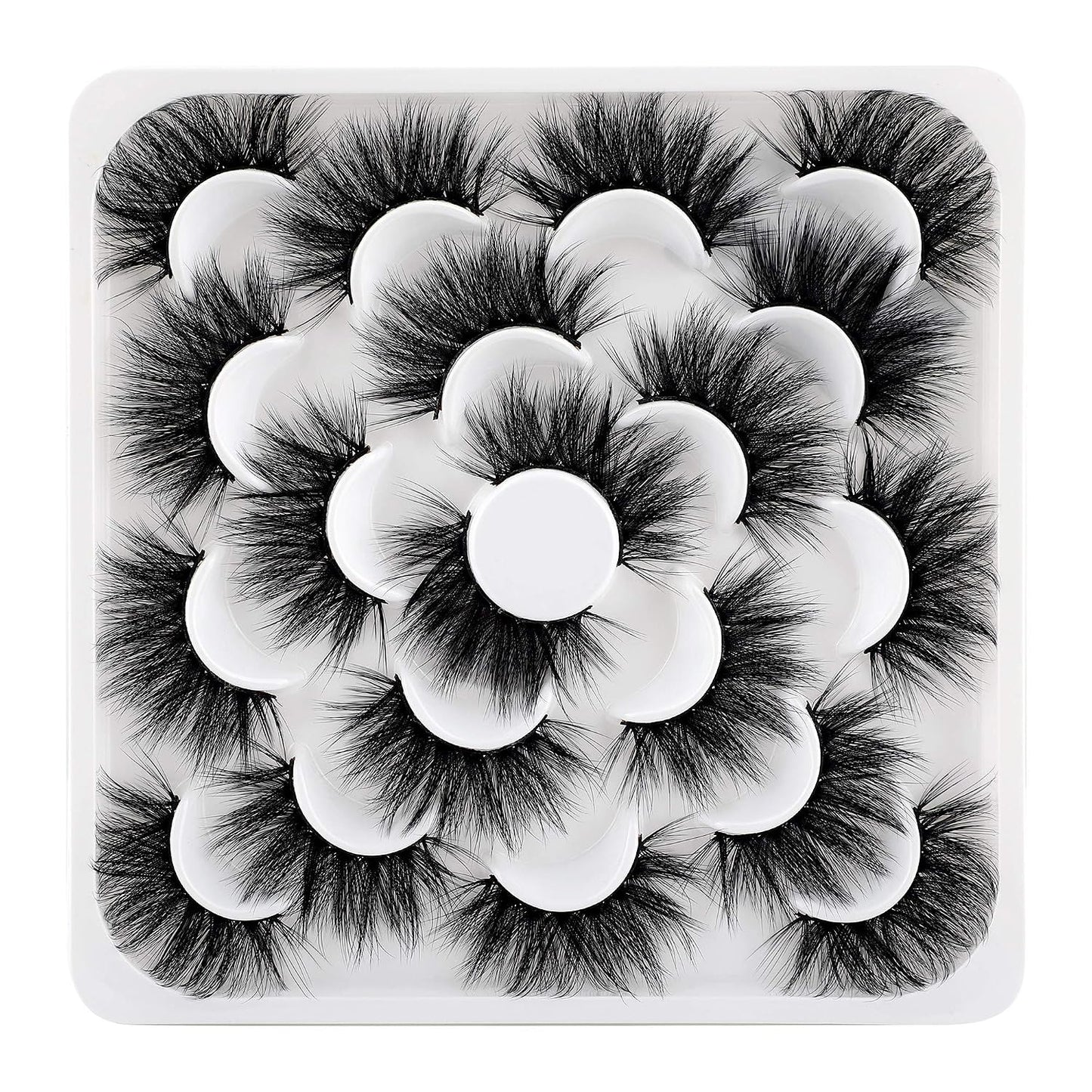 Self-Adhesive Eyelash Clusters - Natural Wispy C-Curl Pre-Glued Lashes | 10-16MM Individual Extensions