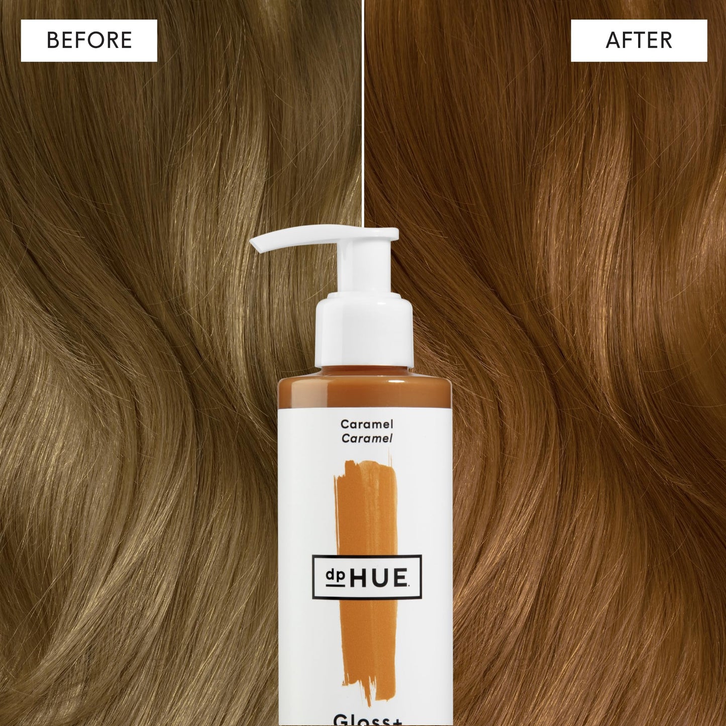 dpHUE Gloss+, Caramel - Boosts Fading & Faded Hair Color - 8-12 Applications per Bottle - Lasts Up to 8 Washes
