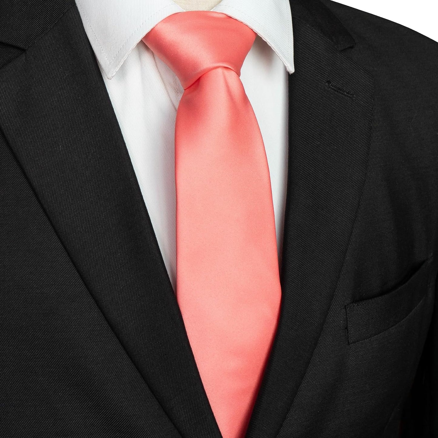Solid Color Tie for Men - Business & Wedding Necktie | Elegant Design