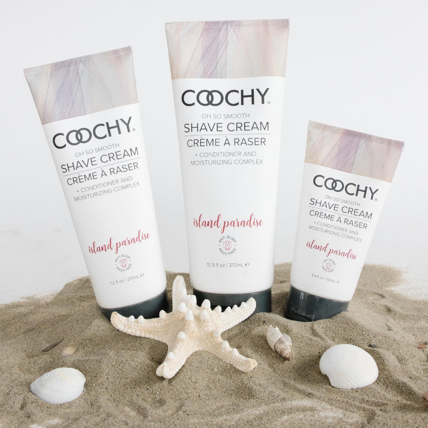 Coochy Shave Cream - Moisturizing Shave Lotion - Gentle Intimate Shaving Cream - For Bikini Area, Underarms, Legs & More - Rash-Free, Hydrating Formula - Island Paradise, 12.5 oz