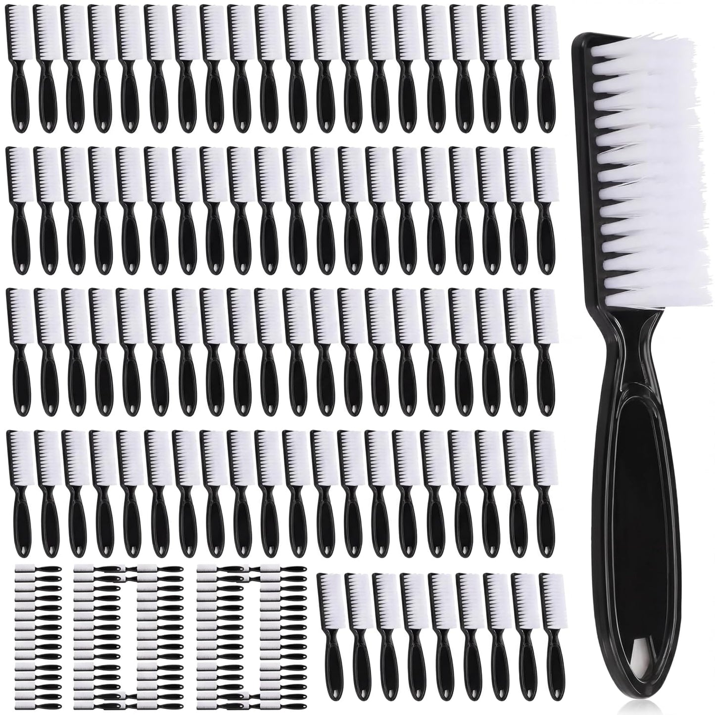100 Pieces Handle Grip Nail Brush Set - Perfect for Cleaning Fingernails & Toes | 10 Vibrant Colors