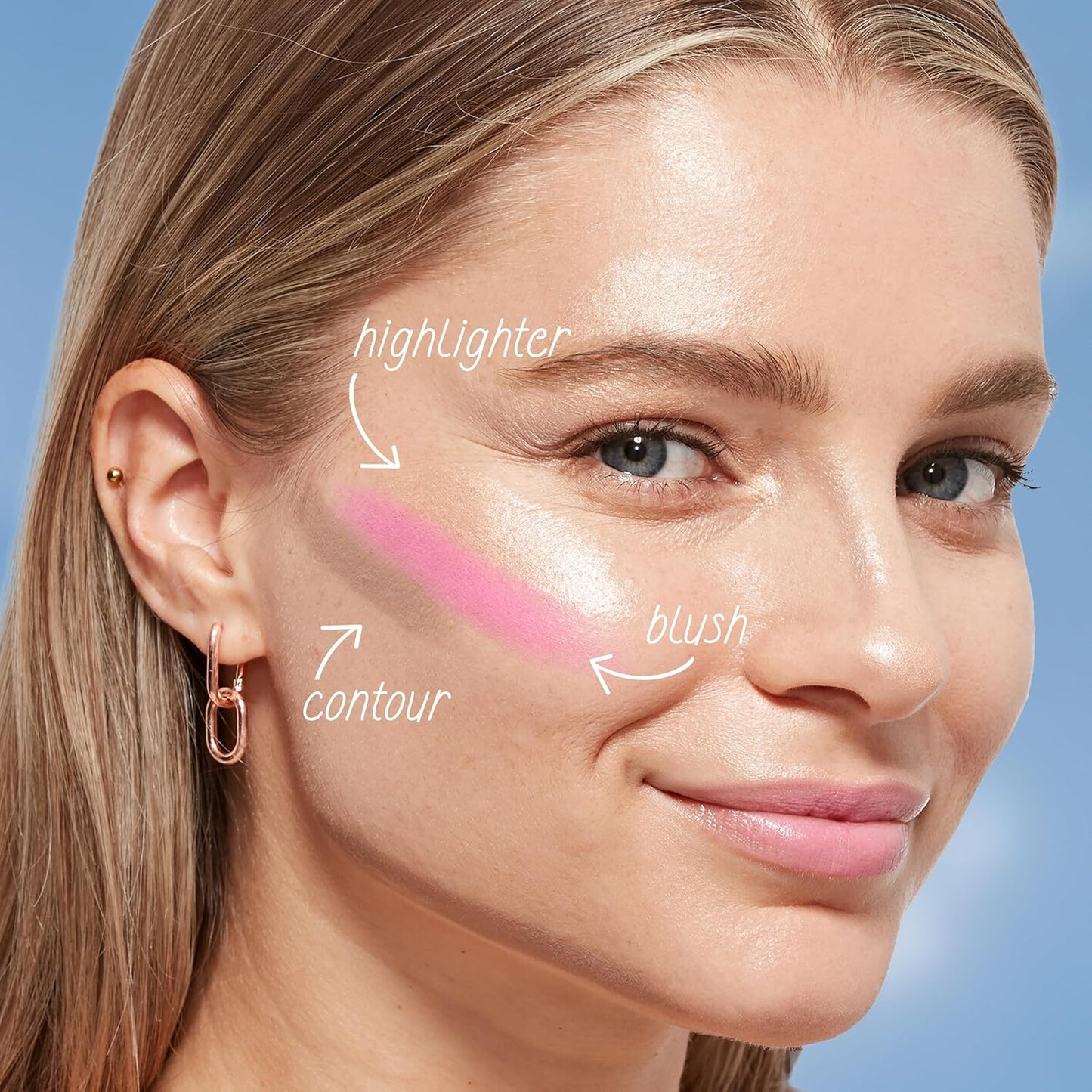 COVERGIRL Trublend Blush Balm Stick - Vegan Formula, Non-Greasy, Effortless Application | 200 Pink Sprinkle (Bright Pink)