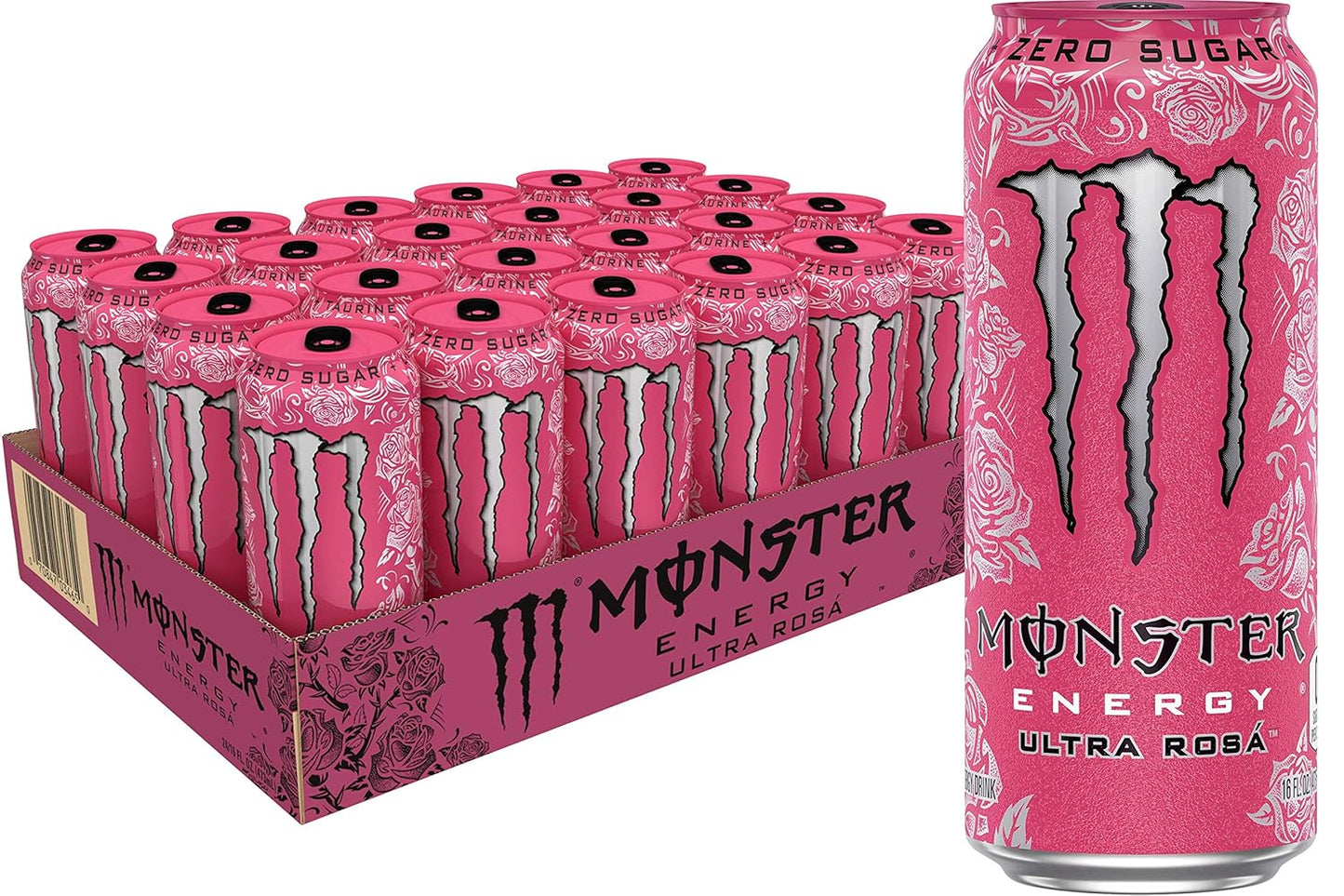 Monster Energy Zero Ultra Sugar Free Energy Drink - 16 Oz | Pack of 15 Cans