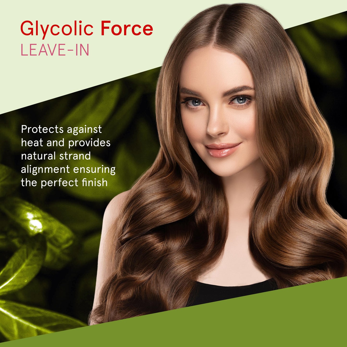 INOAR Glycolic Force Leave-In Conditioning Treatment for Deep Repair & Moisture, 6.8 fl oz