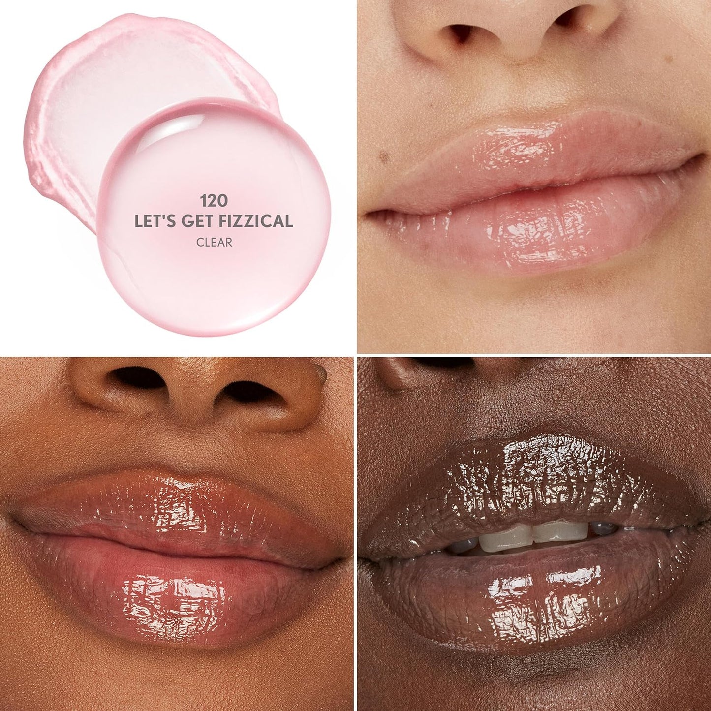 COVERGIRL Clean Fresh Yummy Big Oil Stick | Flavored Lip Oil for Dewy Finish - 120 Let’s Get Fizzical (Clear)