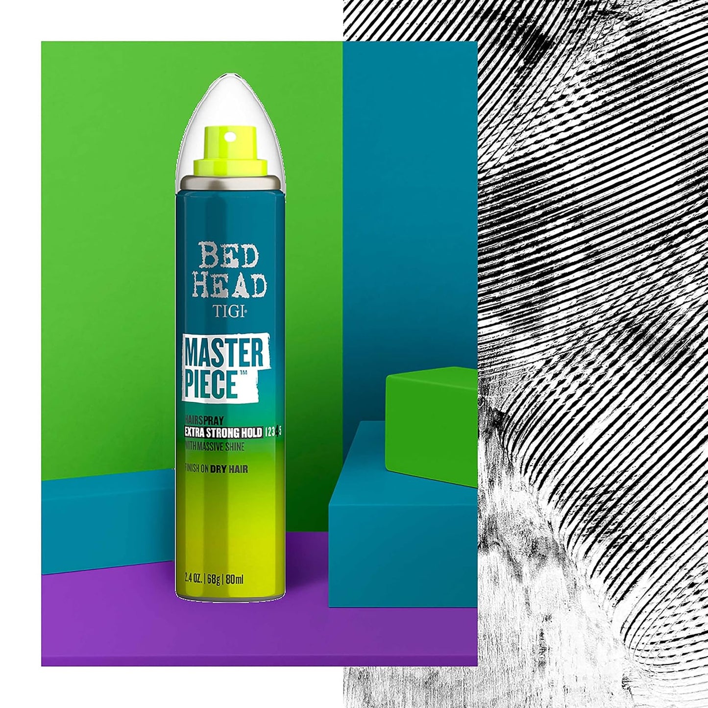 TIGI Bed Head Masterpiece Hairspray - Strong Hold, Travel Size 2.4 oz | Pack of 3