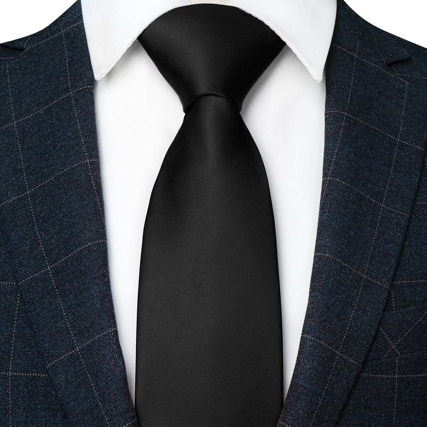 Solid Color Tie for Men - Business & Wedding Necktie | Elegant Design