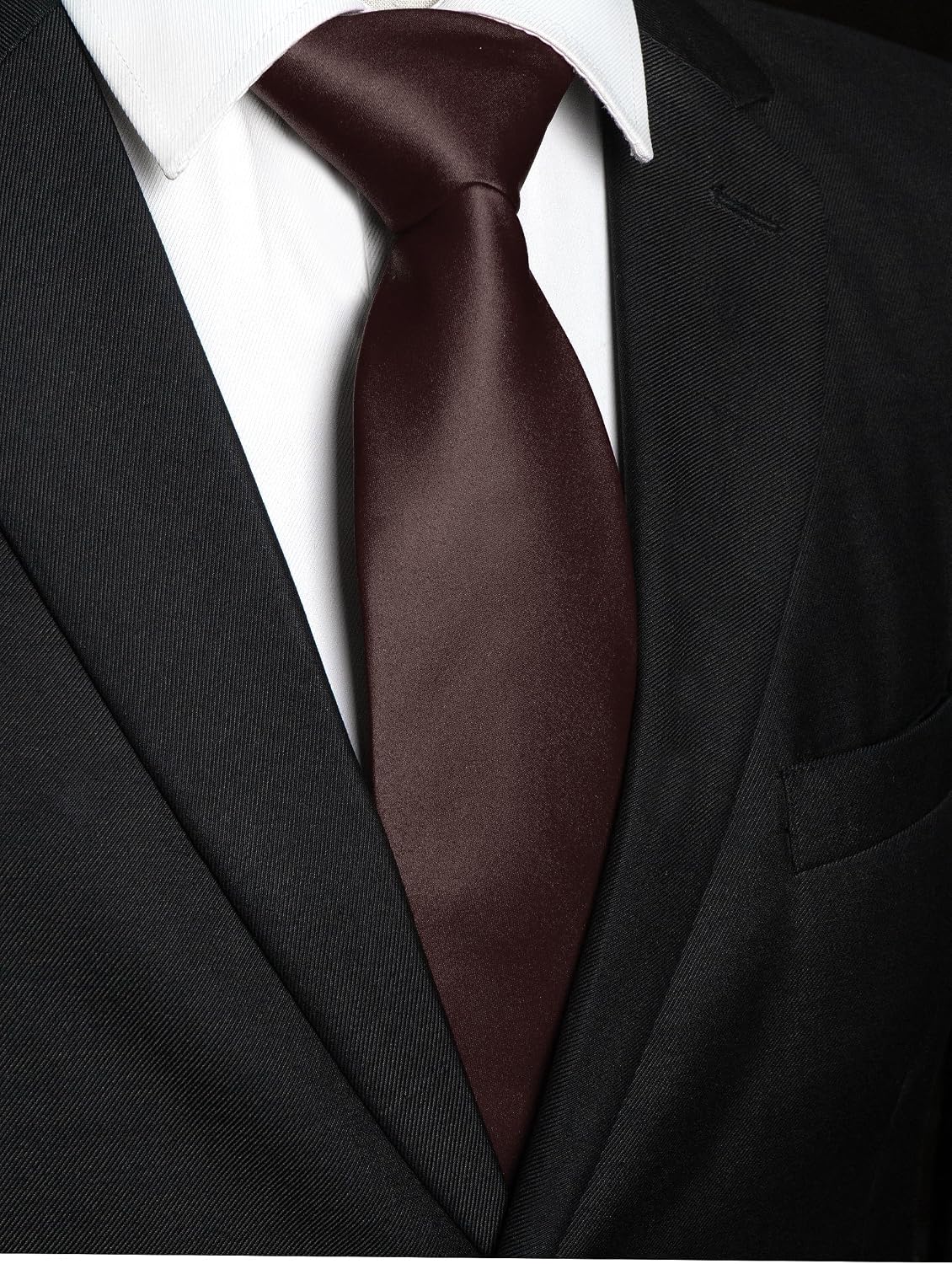 Solid Color Tie for Men - Business & Wedding Necktie | Elegant Design