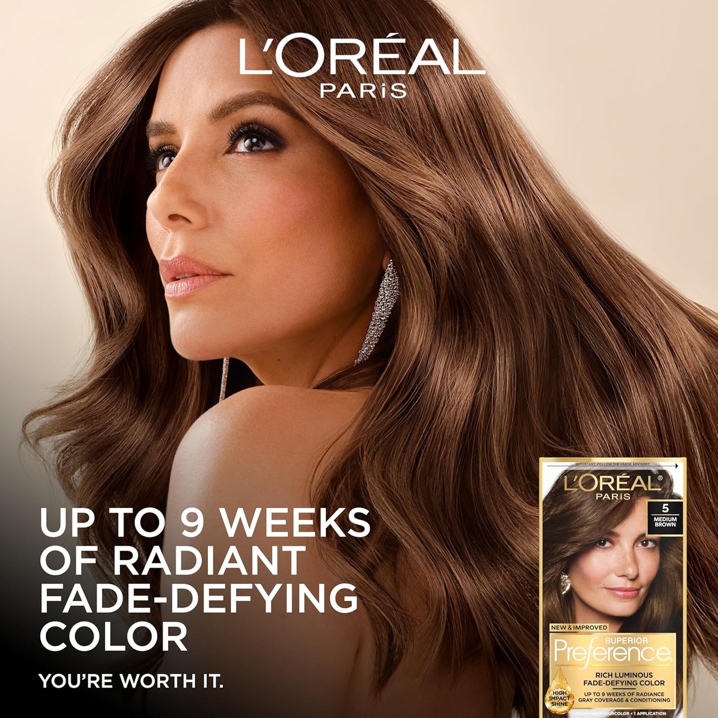 L'Oreal Paris Hair Color - Superior Preference Dark Ash Blonde 7A | Fade-Defying Permanent Dye for 9 Weeks of Radiance