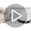 Relavel LED Makeup Mirror Replacement for Cosmetic Bags, 3-Color Light